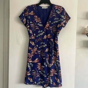 Lush blue flower dress